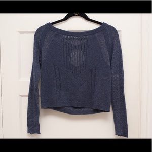 Free People Navy Blue Sweater